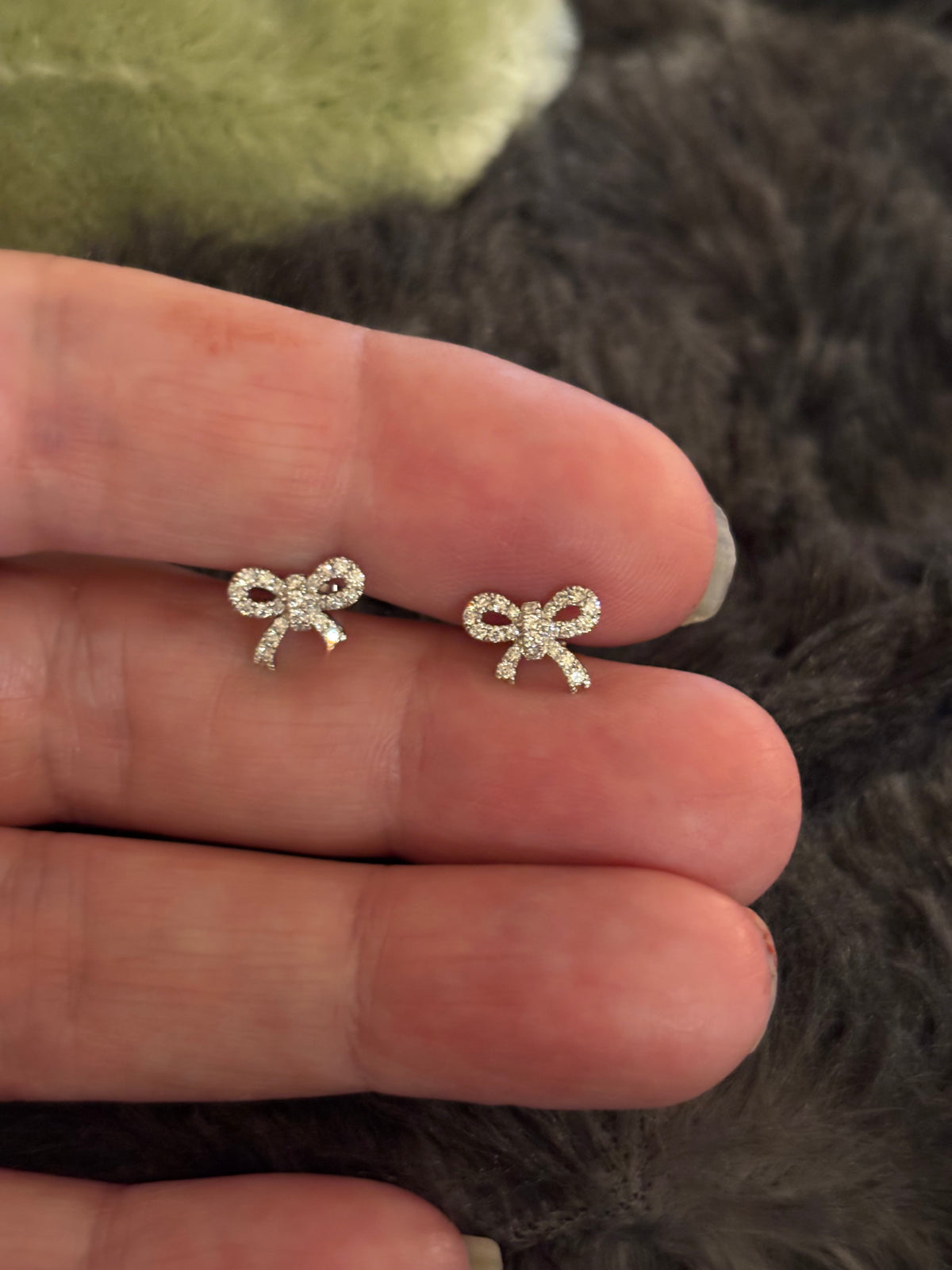 Olivia Diamond Bow Earrings