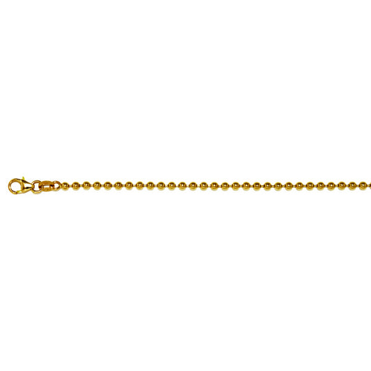 Thick Beaded Gold Chain