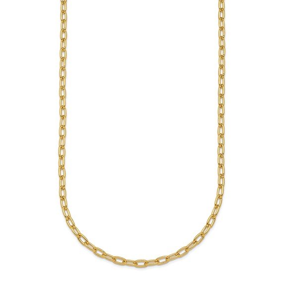 Solid Oval Link Chain
