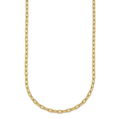 Solid Oval Link Chain