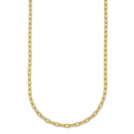 Solid Oval Link Chain