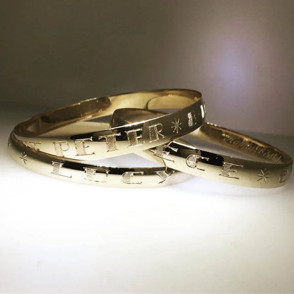 The Deco Engraved Bangle