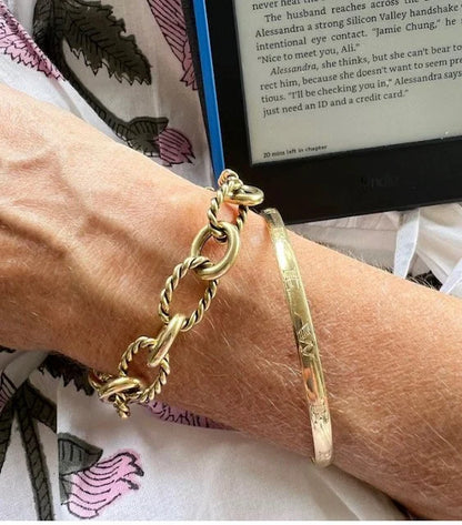 The Deco Engraved Bangle