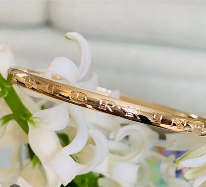 The Deco Engraved Bangle