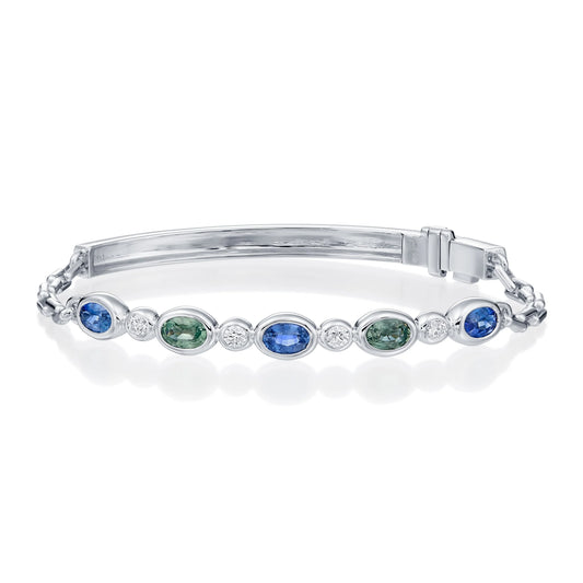 Marbella Diamond and Sapphire Bracelet