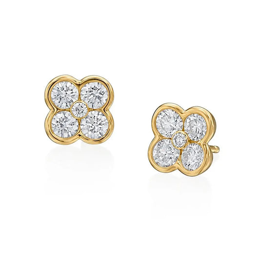 Moonlight Quatrefoil Studs