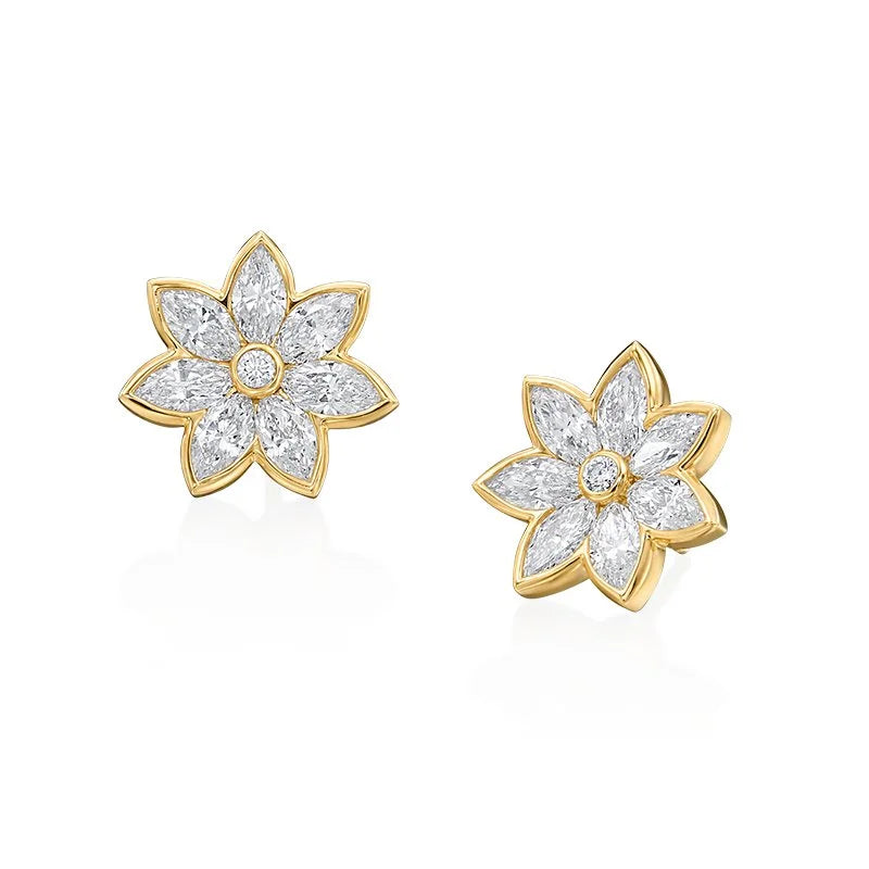 Moonlight Marquise Florette Studs