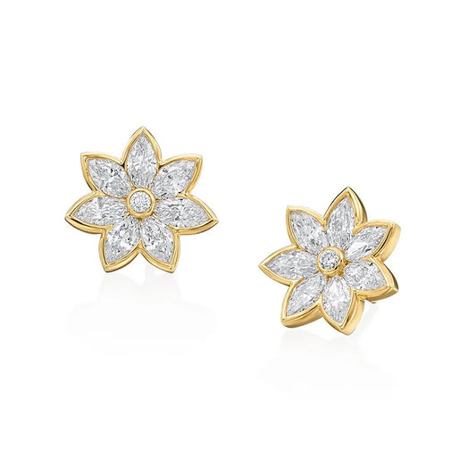 Moonlight Marquise Florette Studs