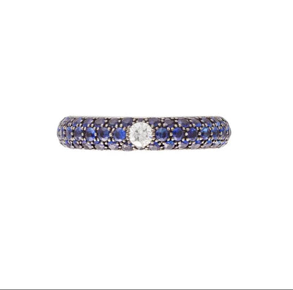 Pave Pink Sapphire and Diamond ring