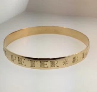 The Deco Engraved Bangle