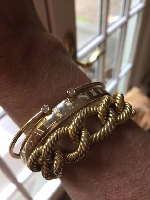 The Deco Engraved Bangle