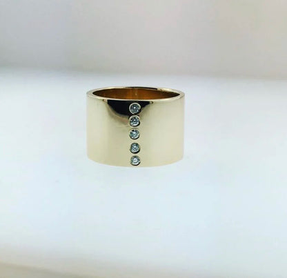 Diamond Cigar Band with Monograms