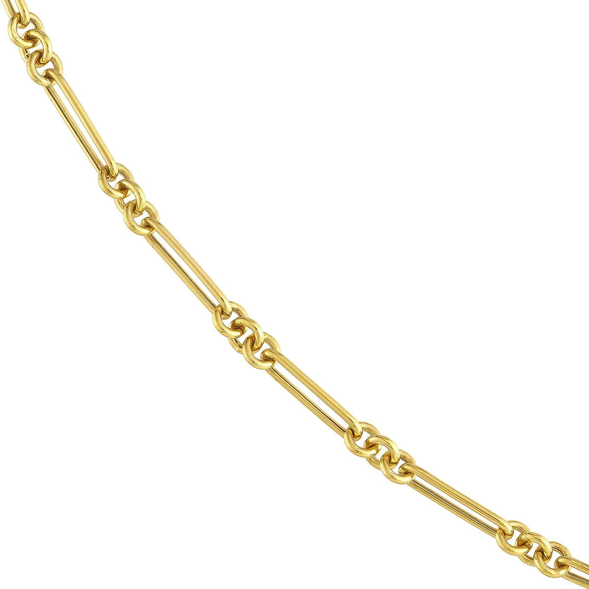 Triple Round Paperclip Link Chain