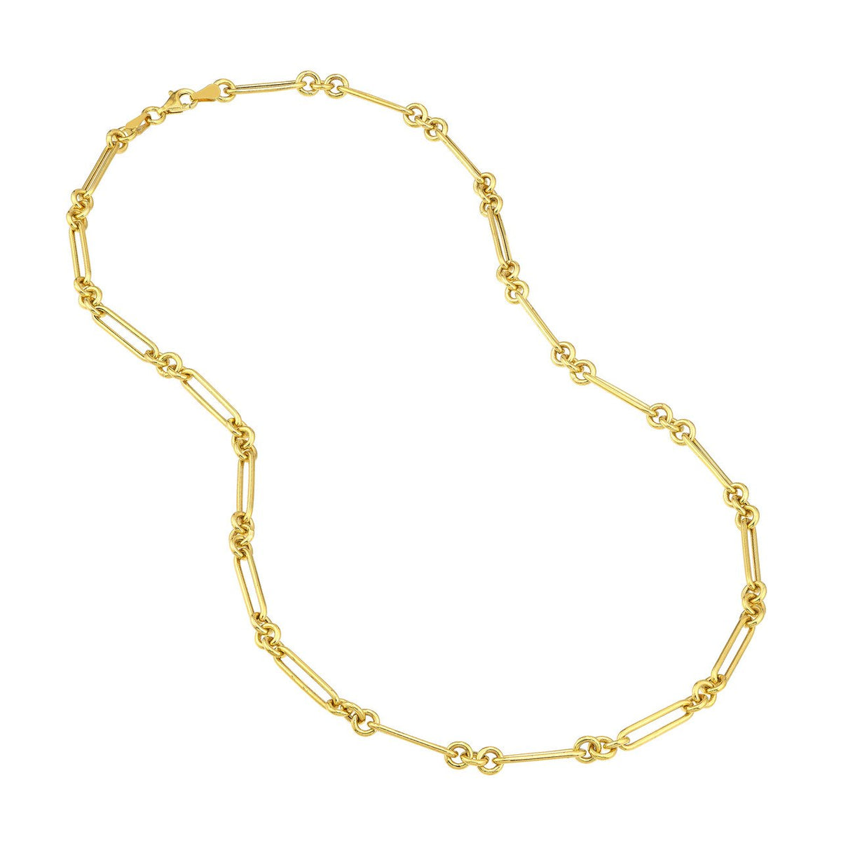 Triple Round Paperclip Link Chain