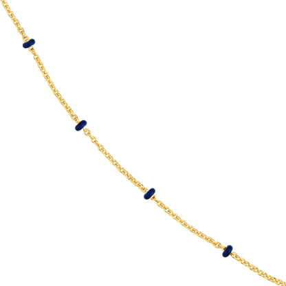 Enamel and Gold Chain