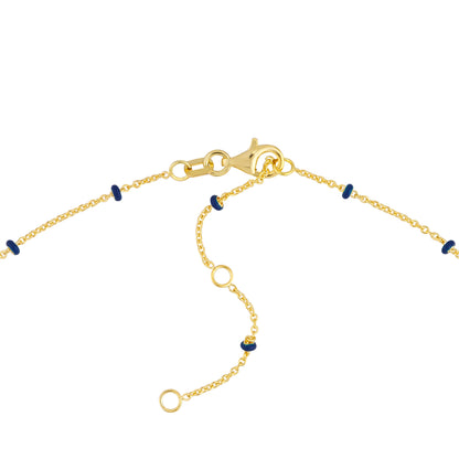 Enamel and Gold Chain