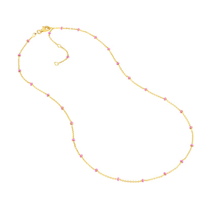 Enamel and Gold Chain