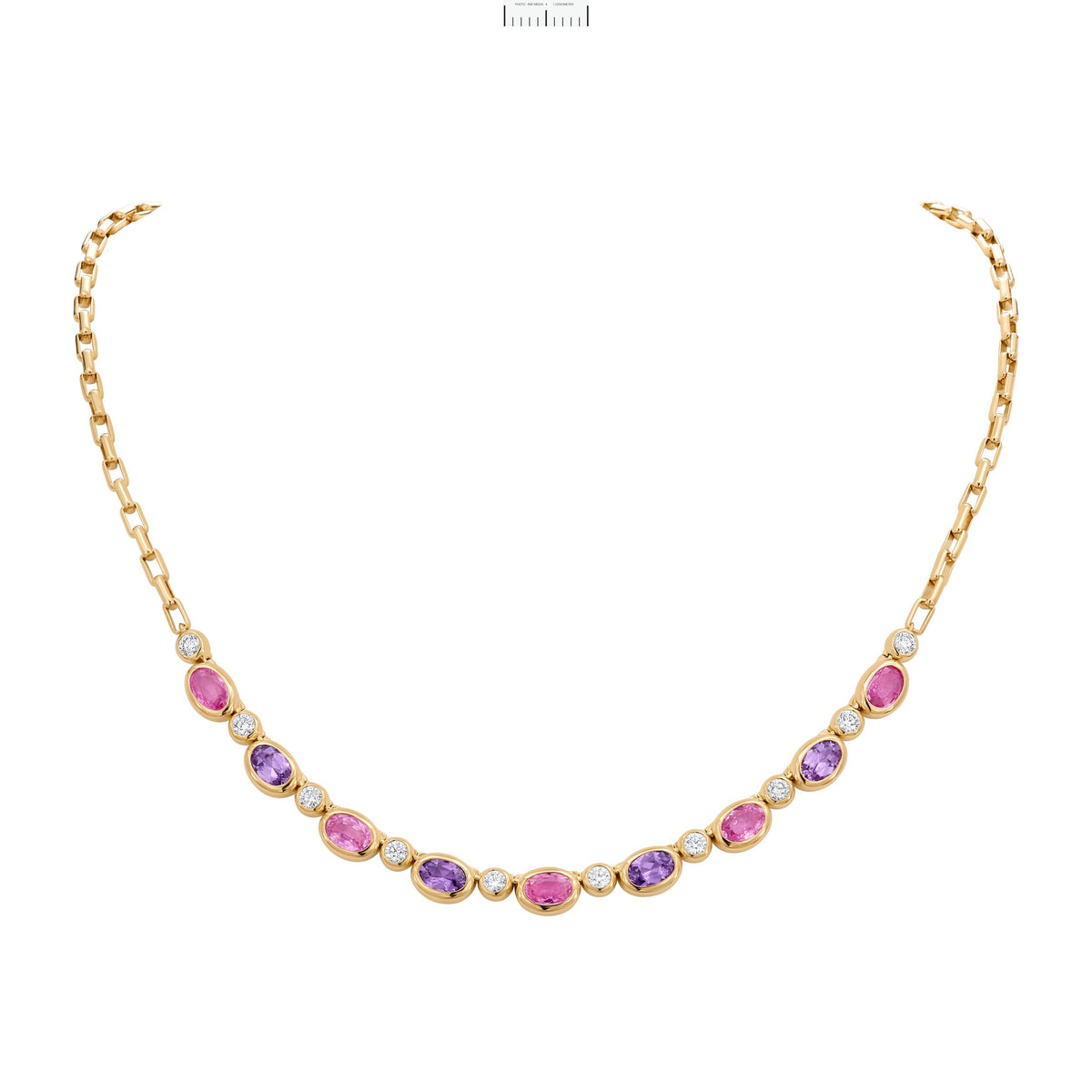 Marbella Diamond and Sapphire Necklace