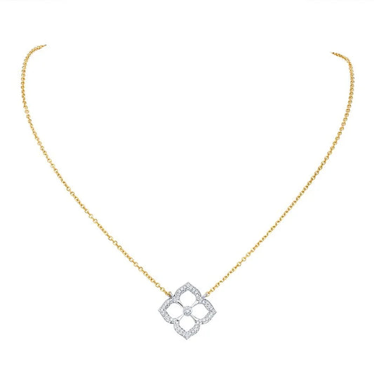 Pave Fleur Necklace