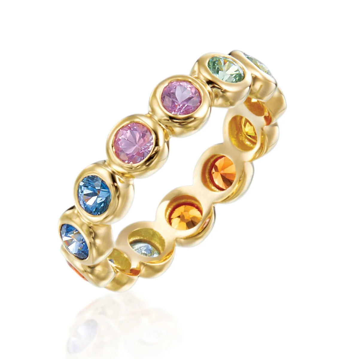 Multicolor Moonlight Eternity Band