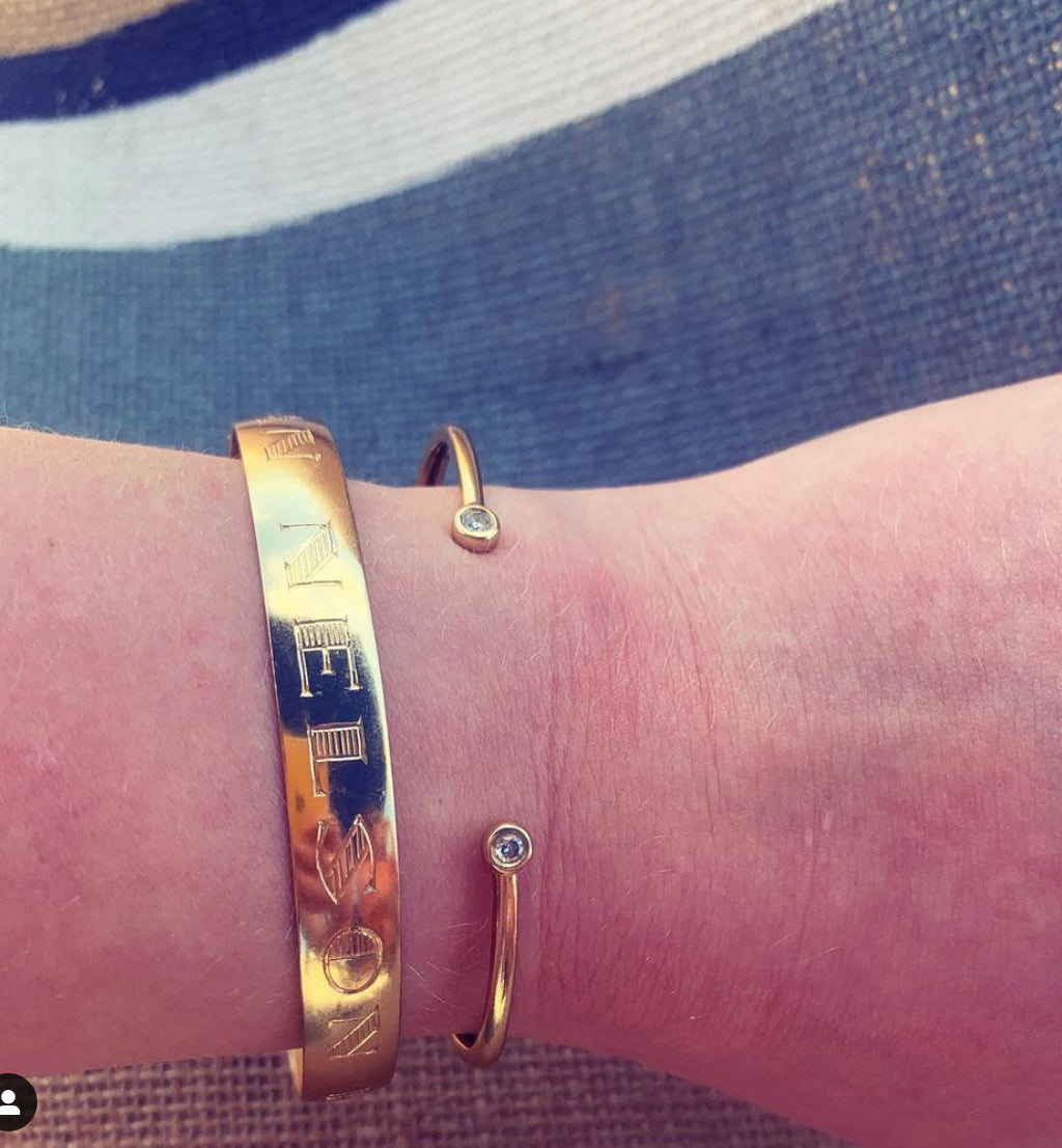 The Deco Engraved Bangle