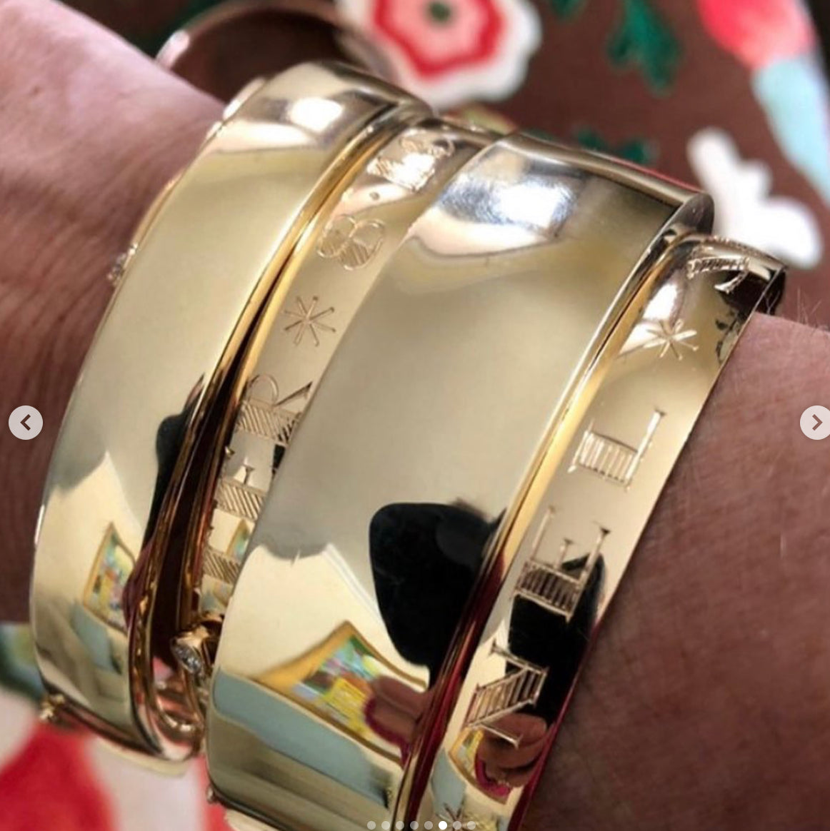 The Deco Engraved Bangle