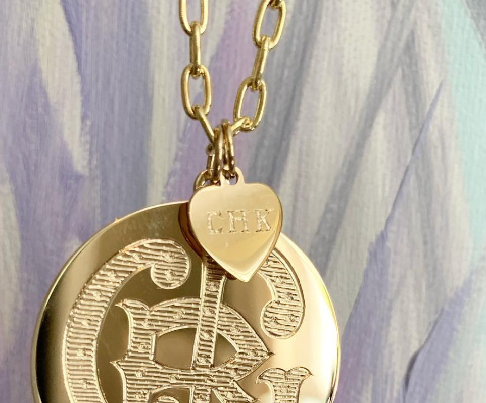 The Petit Engraved  Layering Heart
