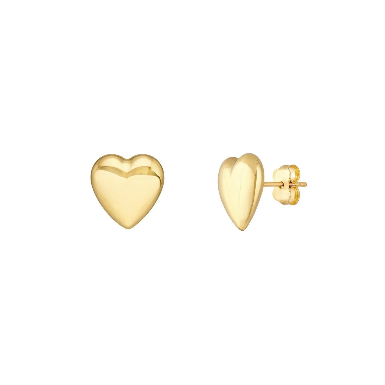 Puffed Heart Stud