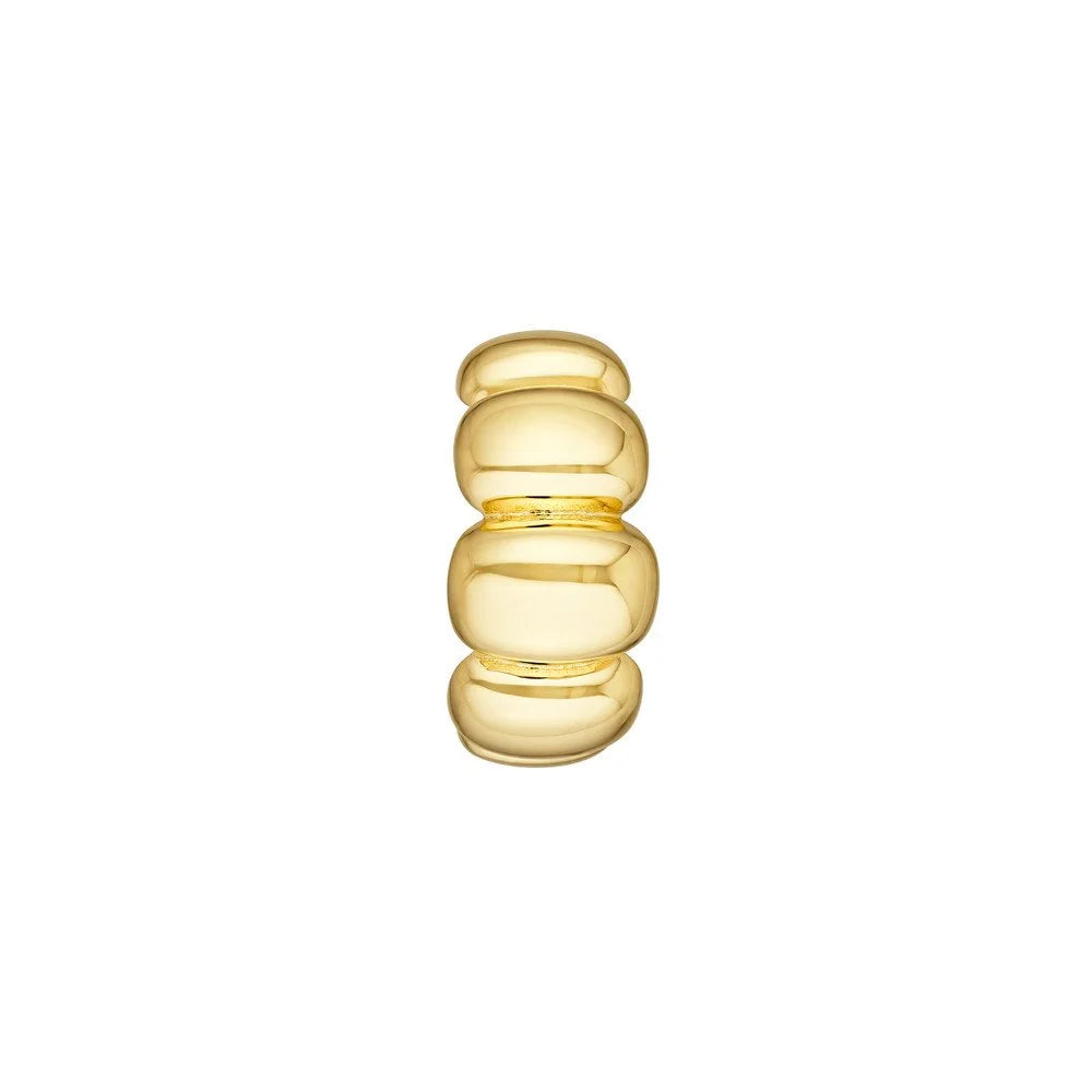 Puffy Shrimp Hoop Earrings