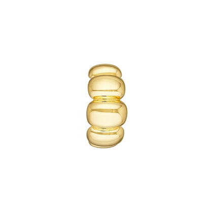Puffy Shrimp Hoop Earrings