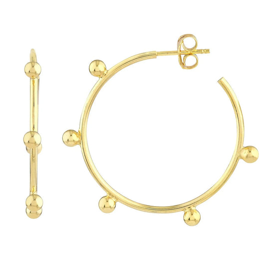 Beaded Hoops