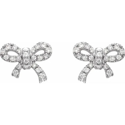Olivia Diamond Bow Earrings