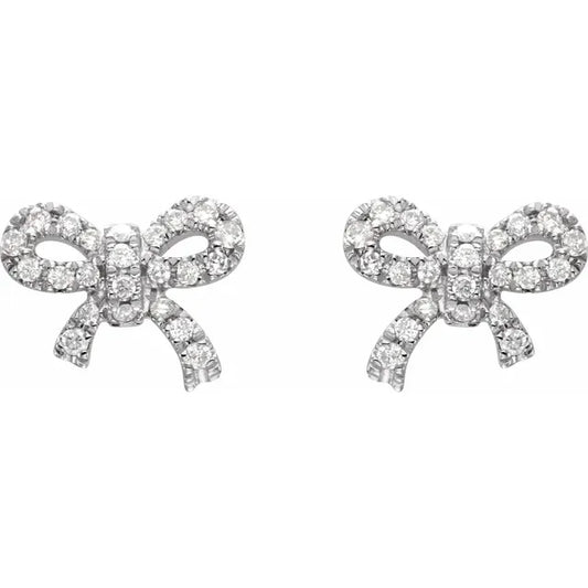 Olivia Diamond Bow Earrings