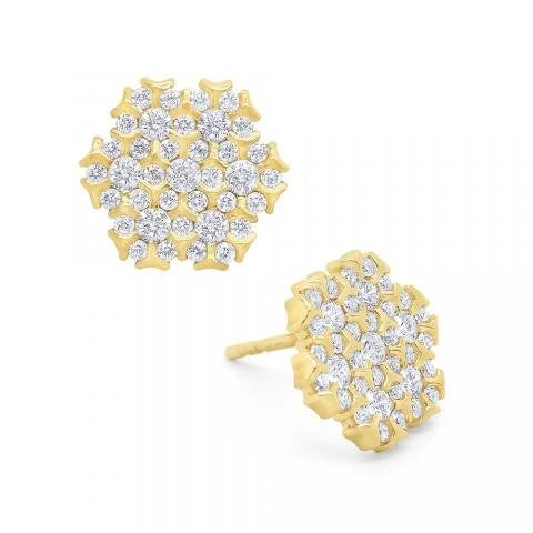 Whitney Diamond Cluster Earrings