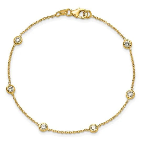 Bezel-set Diamond Bracelet