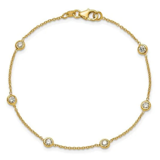 Bezel-set Diamond Bracelet