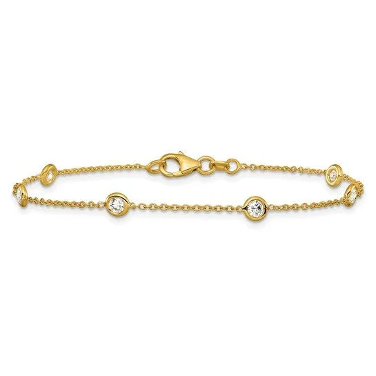 Bezel-set Diamond Bracelet