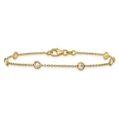 Bezel-set Diamond Bracelet