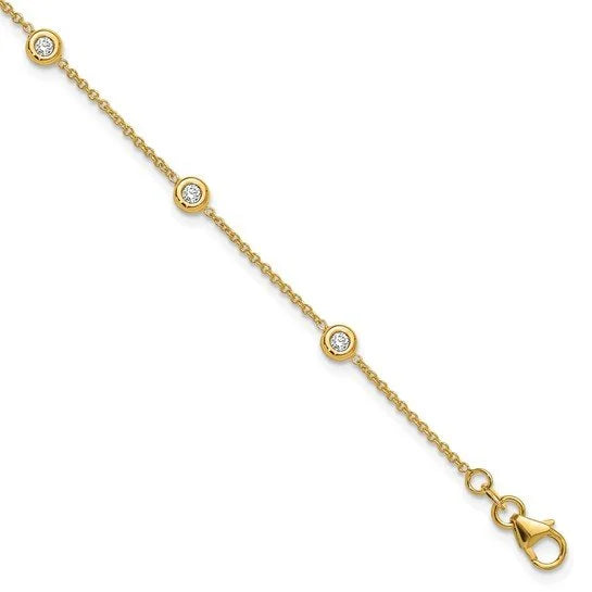 Bezel-set Diamond Bracelet