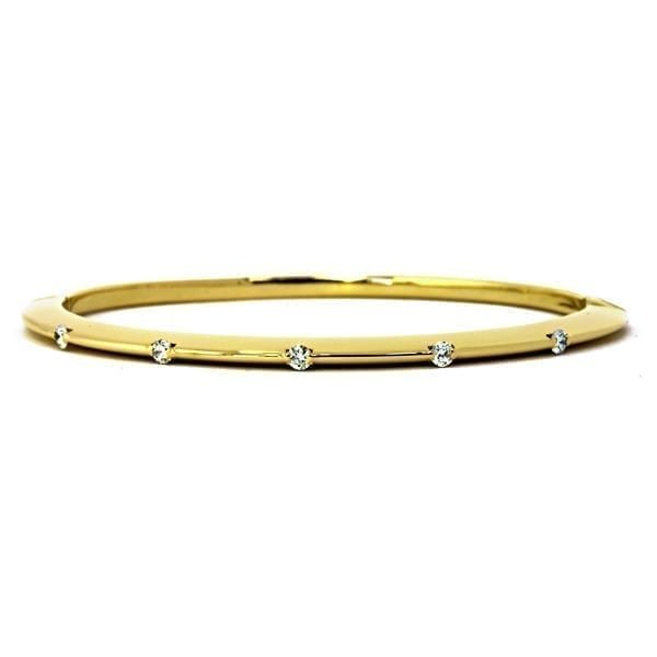Knife Edge Diamond Bangle