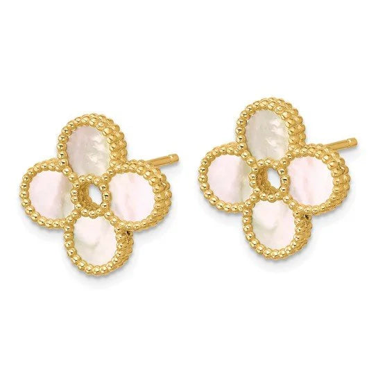 Emma Beaded Mother-of-Pearl earrings