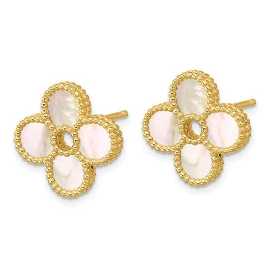 Emma Beaded Mother-of-Pearl earrings