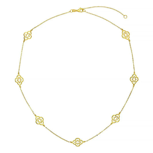 Molly Floral Station Necklace