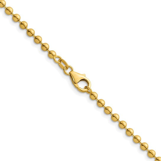 Thick Beaded Gold Chain