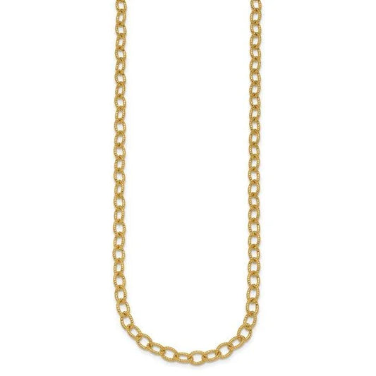 Linda Textured Link Chain