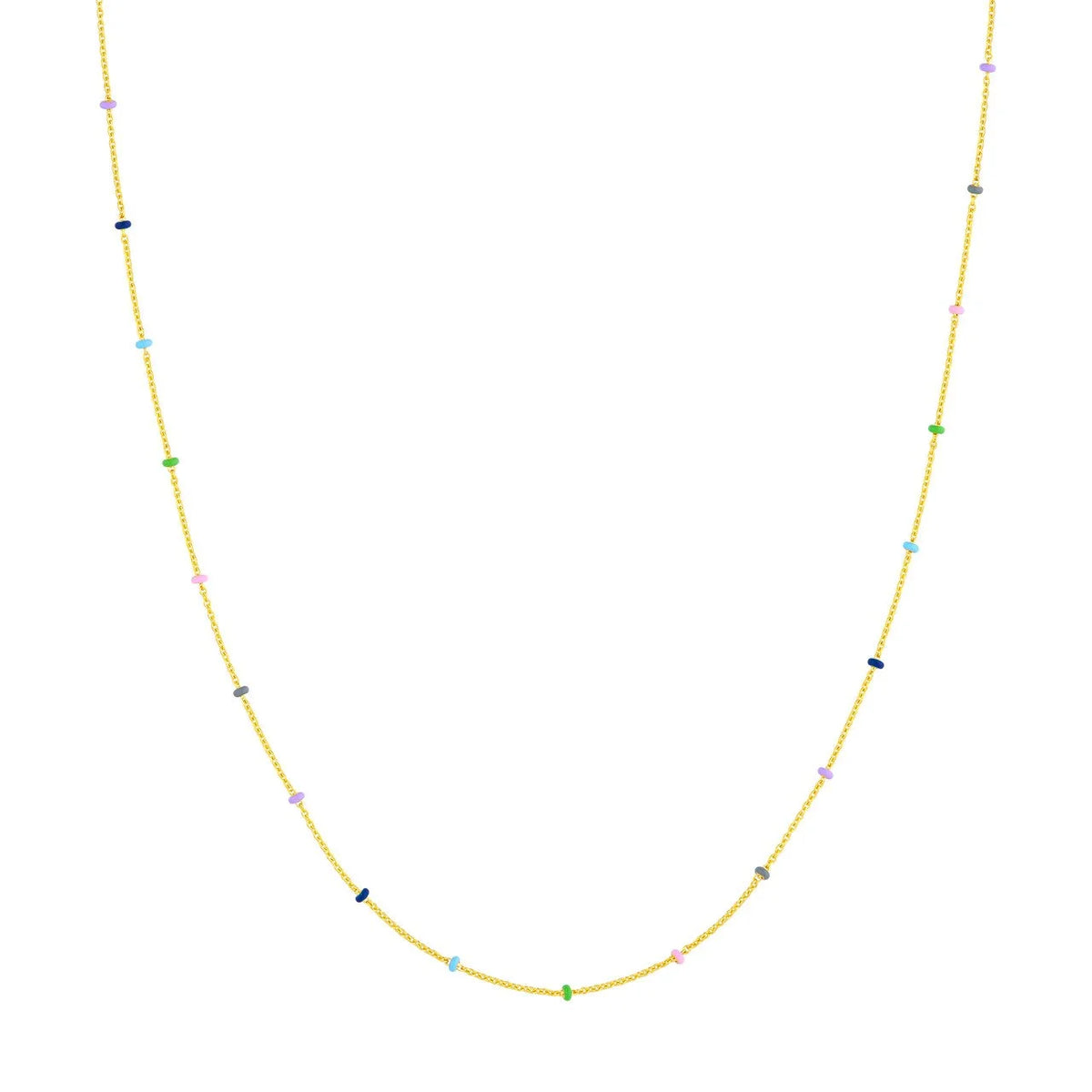 Enamel and Gold Chain