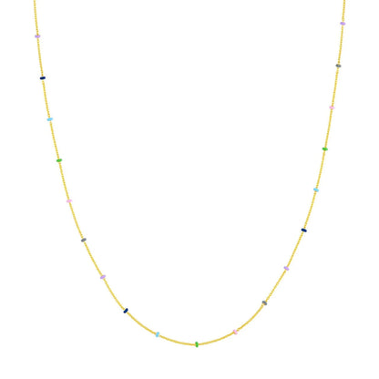 Enamel and Gold Chain