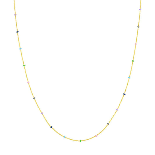 Enamel and Gold Chain