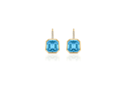 Drop Asschers with Diamonds