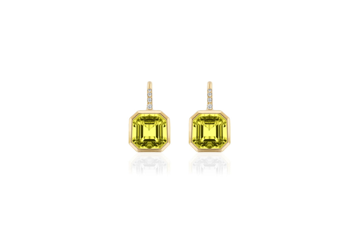 Drop Asschers with Diamonds